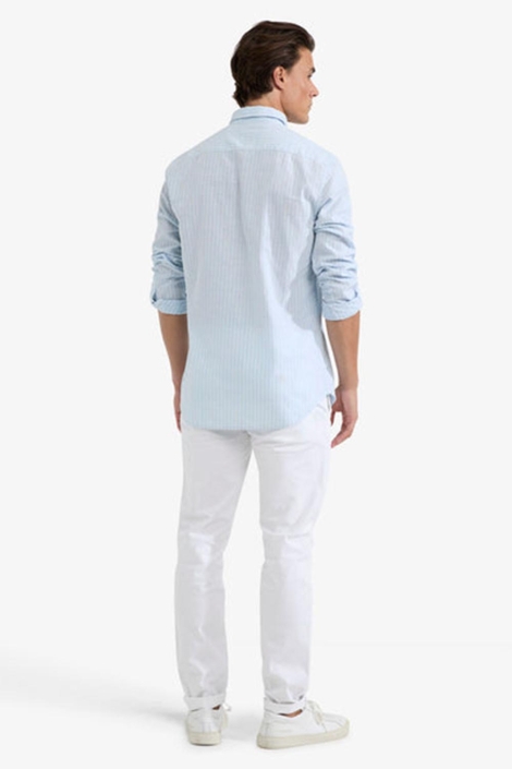 McGregor cotton linen stripe shirt